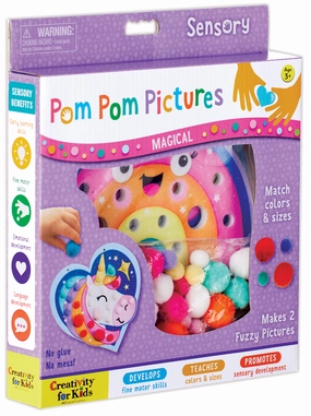 Creativity for Kids Pom Pom Pictures Magical Unicorn & Rainbow Craft Kit
