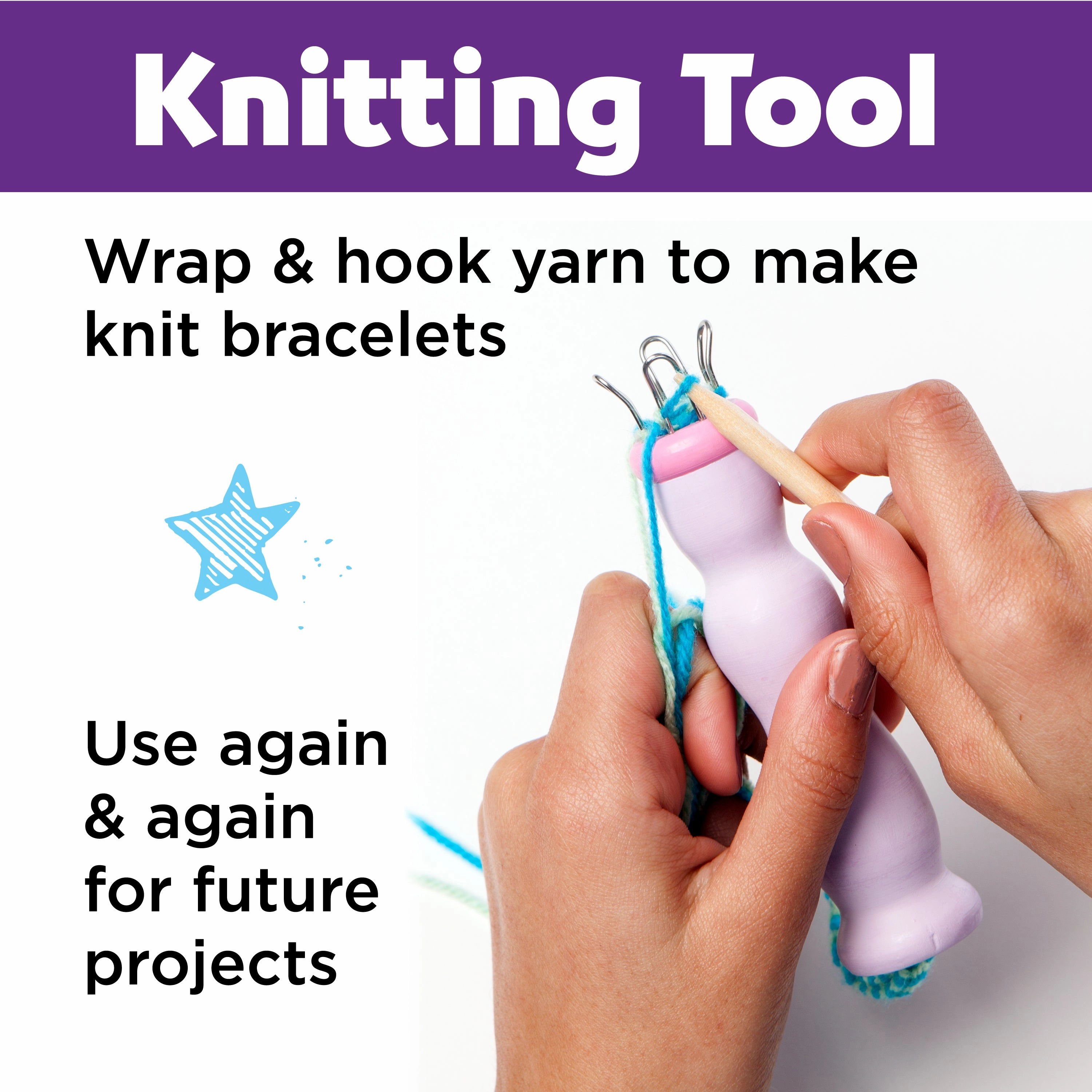 Creativity for Kids Quick Knit Charm Bracelet Kit