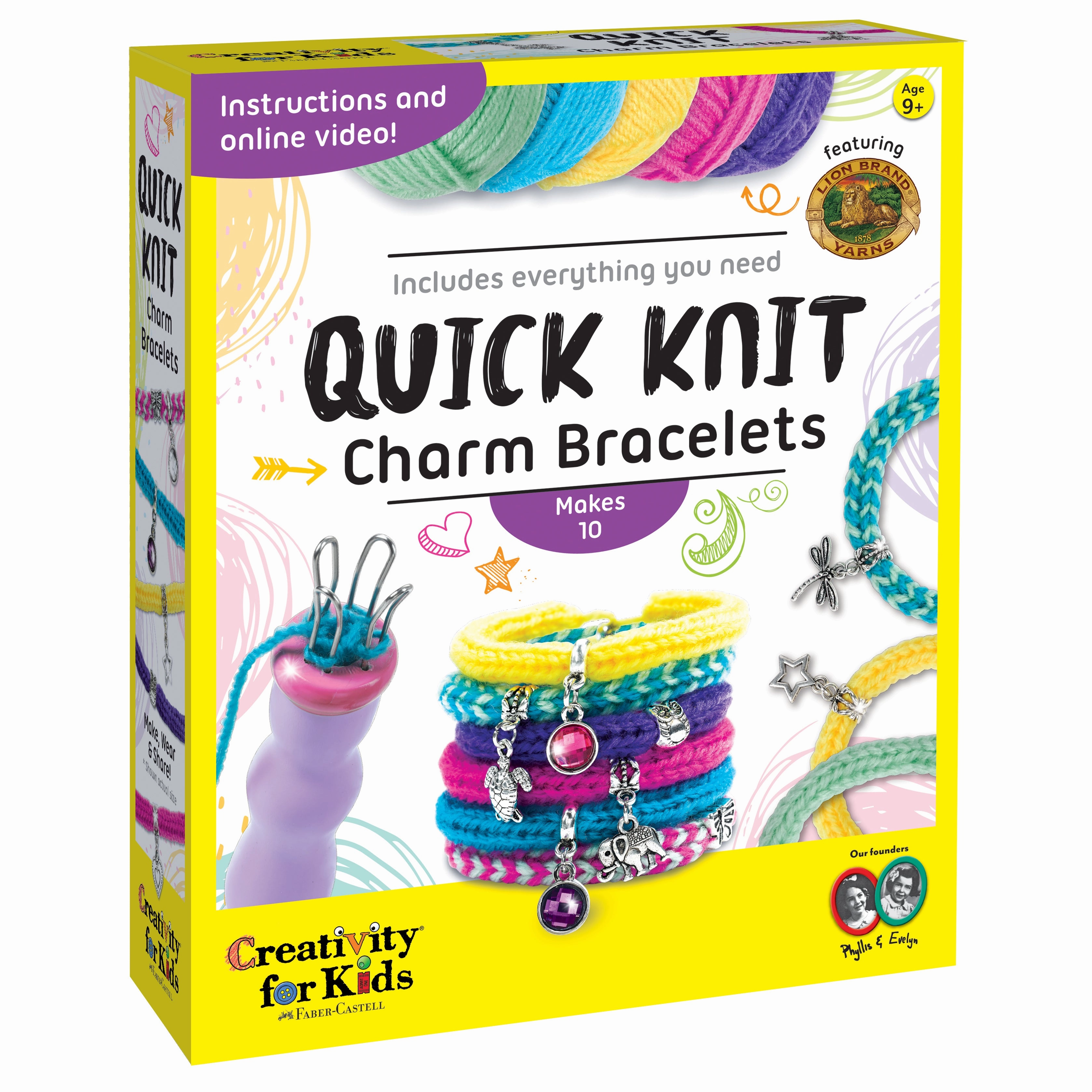 Creativity for Kids Quick Knit Charm Bracelet Kit