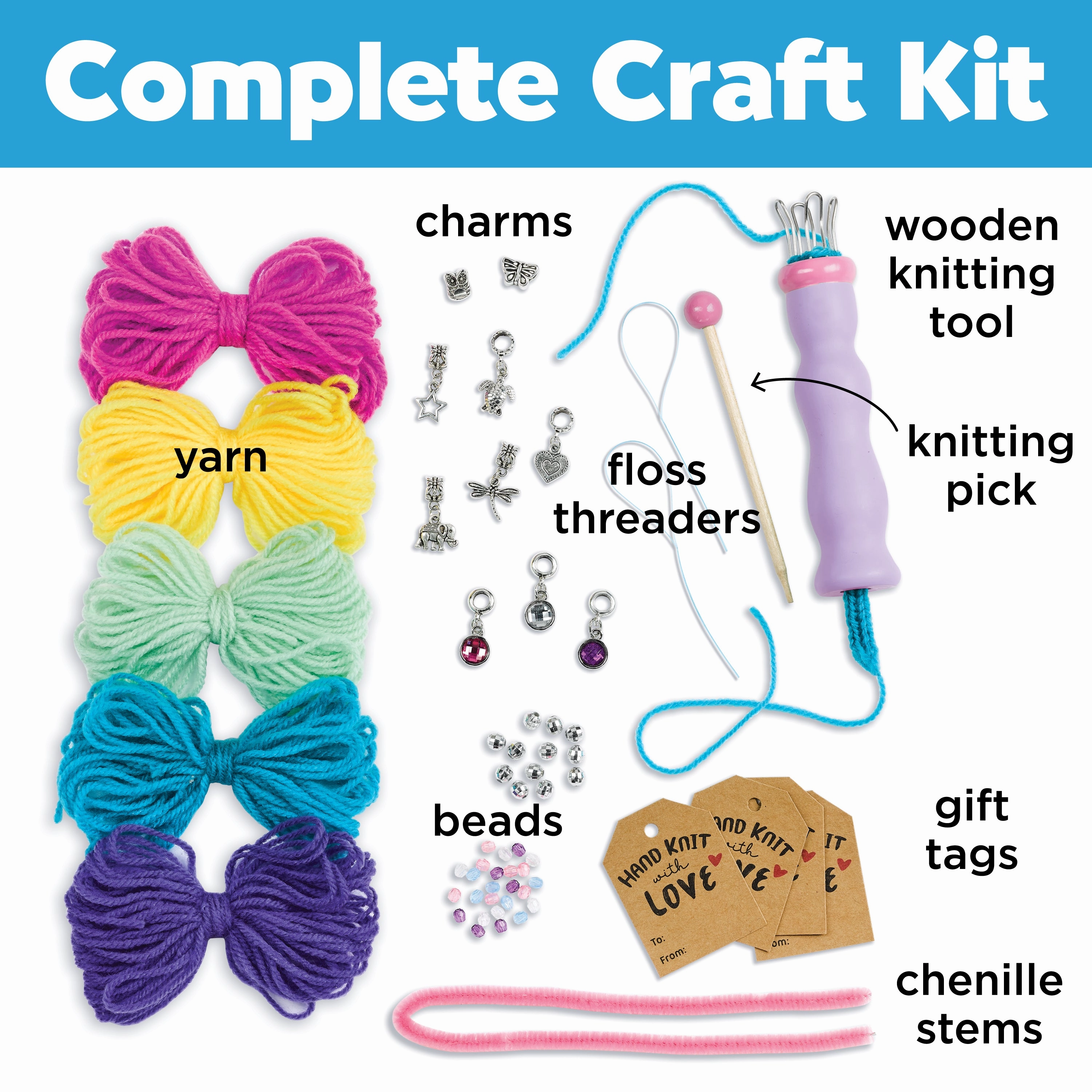 Creativity for Kids Quick Knit Charm Bracelet Kit