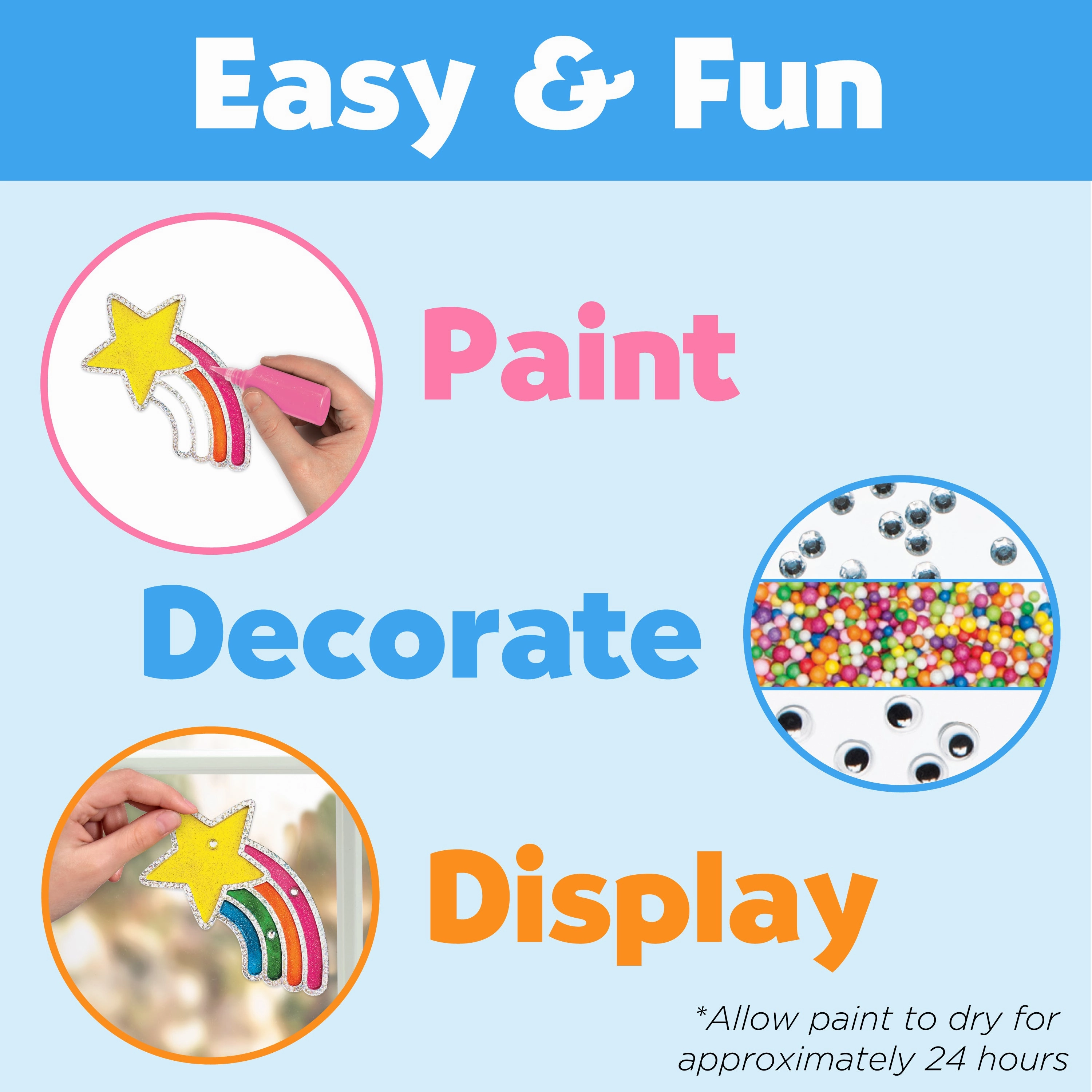 Creativity for Kids Sparkle Fun Window Art Craft Kit