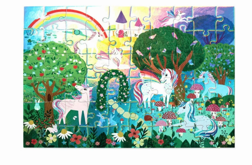 Croc Creek 60Piece Foil Puzzle Sparkling Unicorn