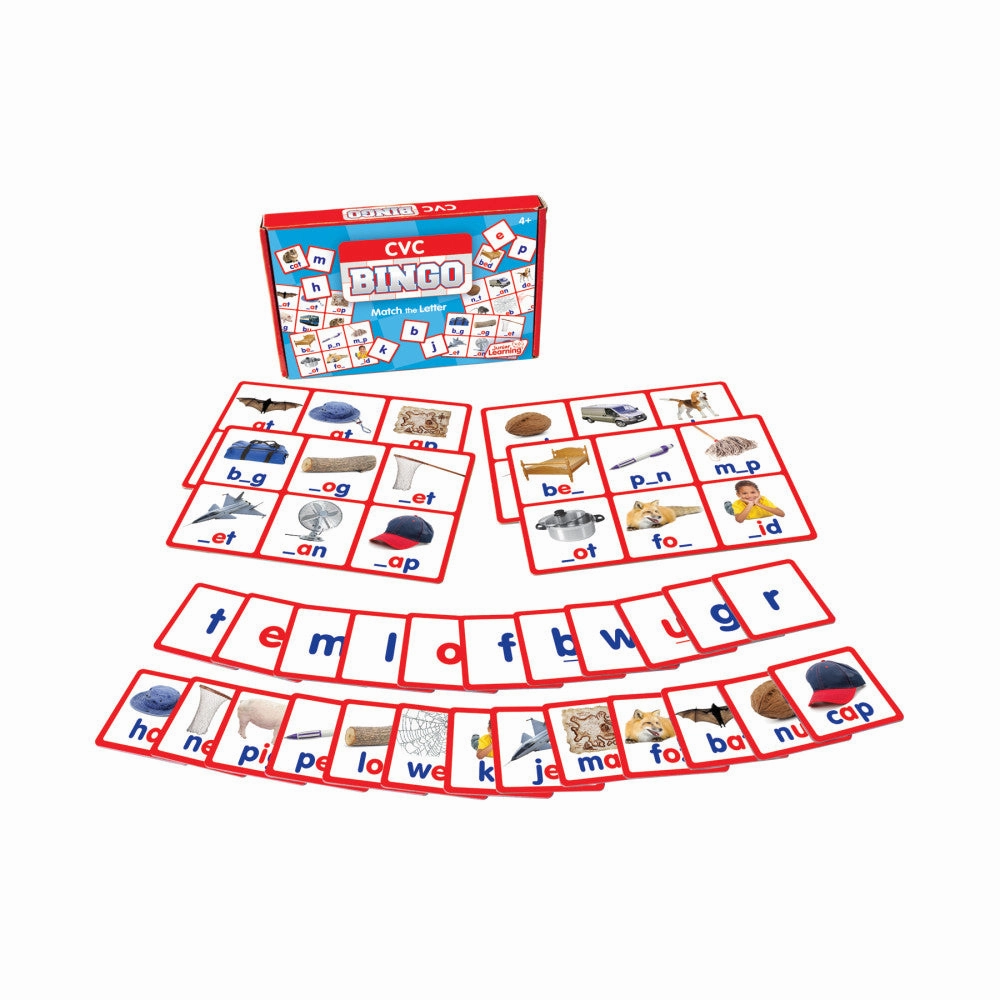 CVC Bingo Junior Learning Game - Educational Matching for Ages 4 