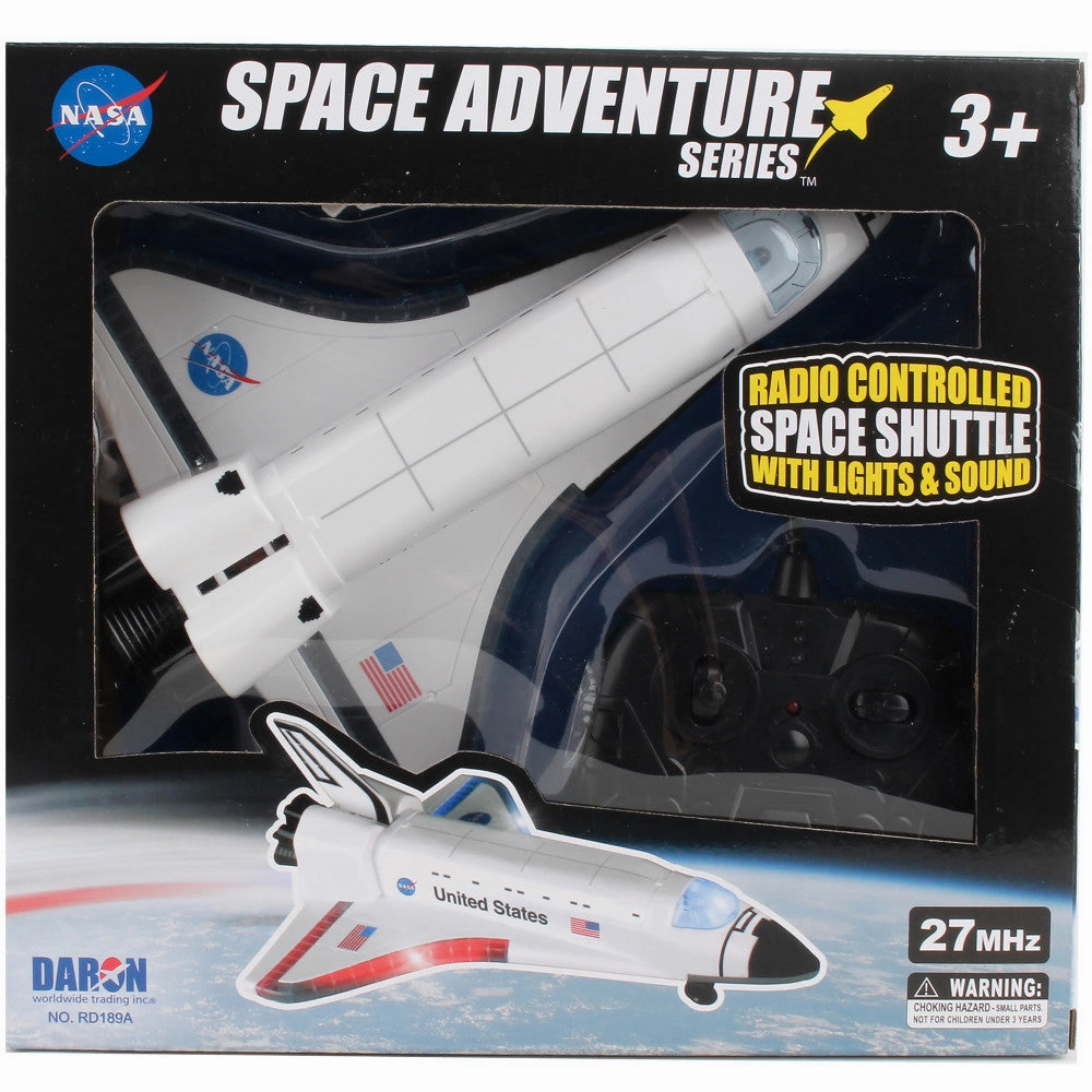 Daron NASA Space Adventure RC Space Shuttle Playset with Lights and Sounds, Ages 3 