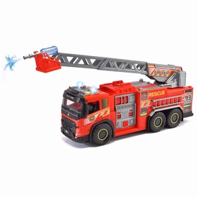 Dickie Toys 22" Volvo FMX Giant Fire Truck, Red - Interactive Rescue Vehicle, Ages 3 