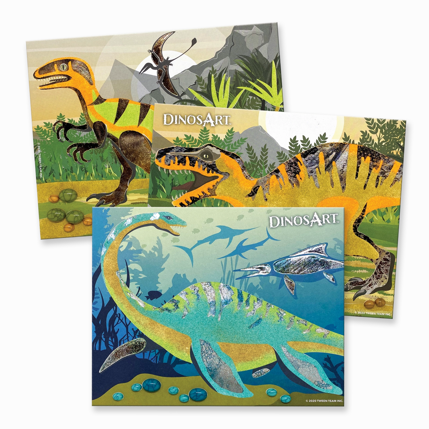 Dinosart Sand & Foil Art
