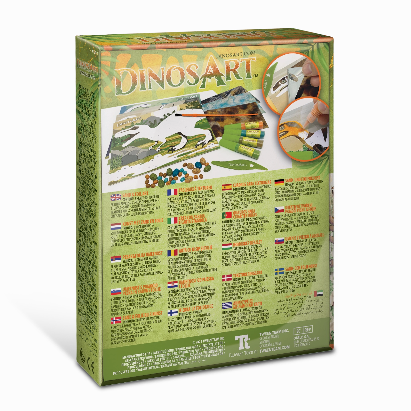 Dinosart Sand & Foil Art