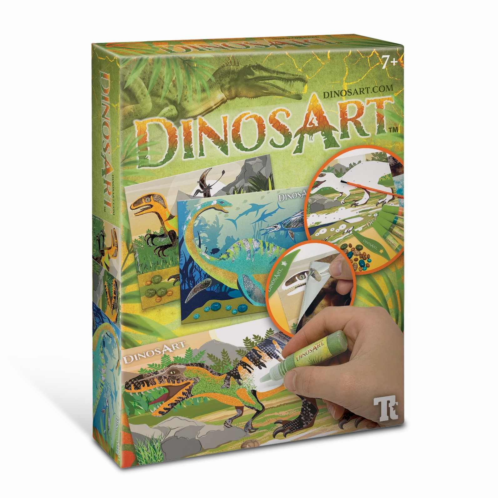 Dinosart Sand & Foil Art
