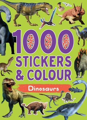Dinosaurs 1000 Stickers & Colour