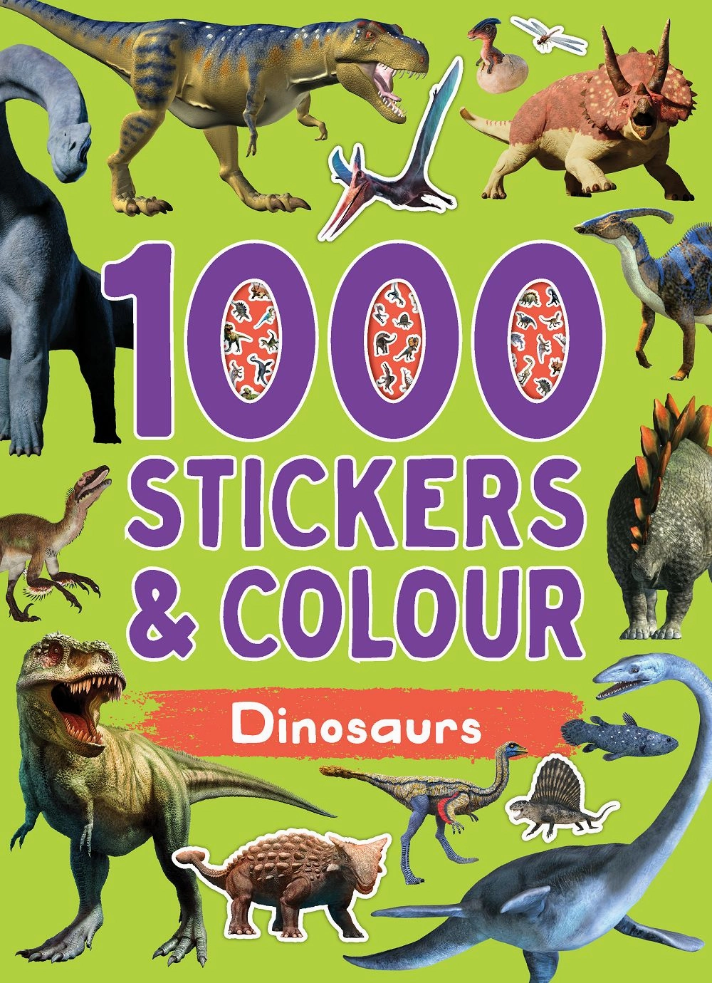 Dinosaurs 1000 Stickers & Colour
