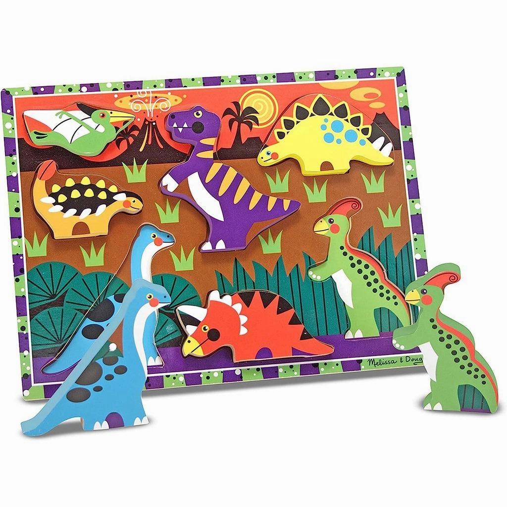 Dinosaurs Wooden Chunky Puzzle 7pc (3747)