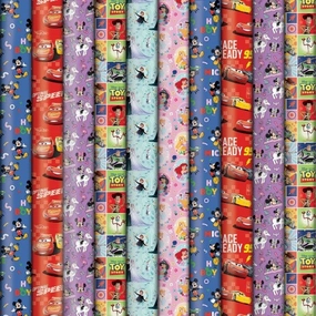 Disney 3M X 990Mm Gift Wrap Assorted Styles