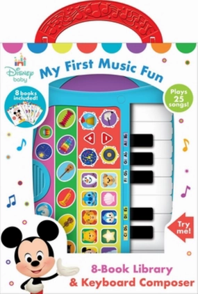 Disney Baby My First Music Fun 8-Book Library with Keyboard Composer