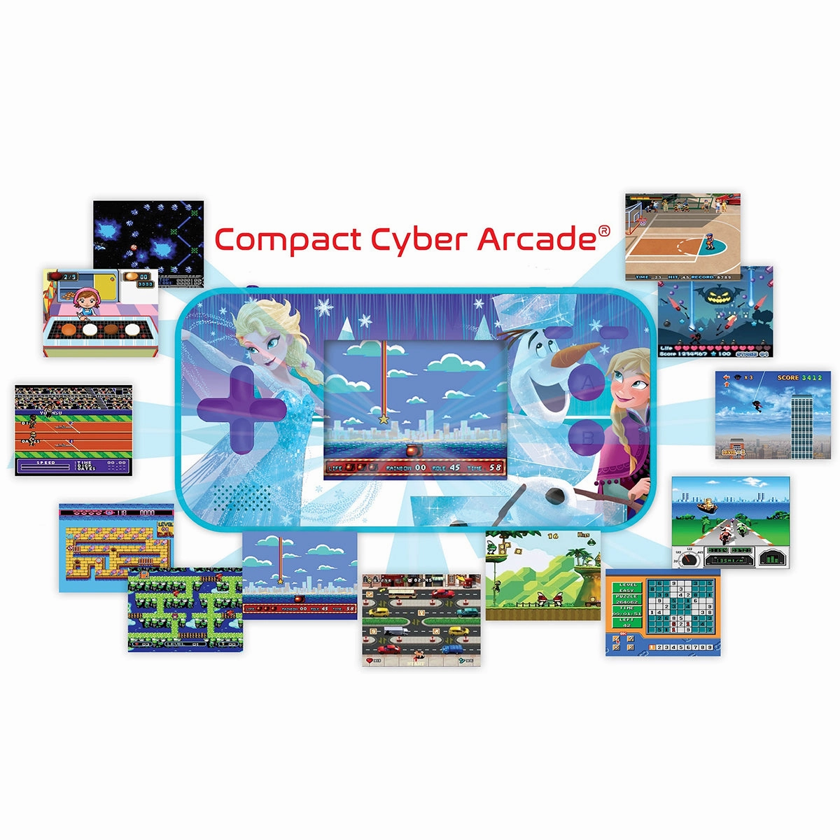 Disney Frozen Handheld Cyber Arcade with 150 Games