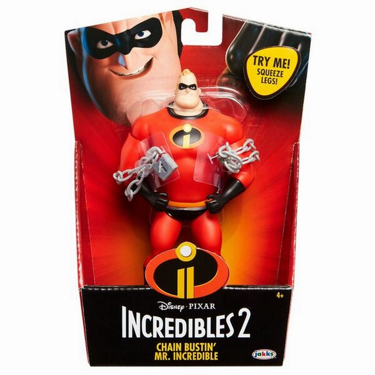 Disney Incredibles 2 15cm Feature Figure Chain Bustin Mr Incredible