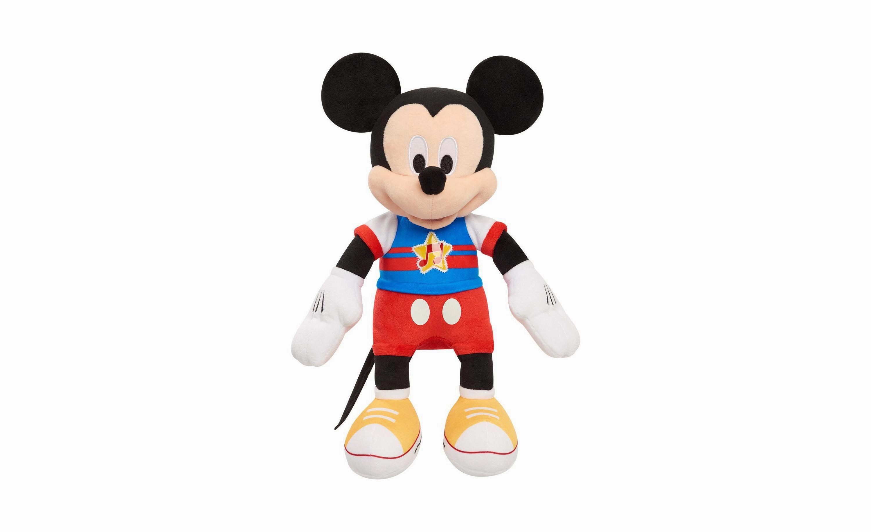 Disney Junior Mickey Mouse Funhouse 13" Singing Fun Mickey Mouse Plushie with Lights and Sounds