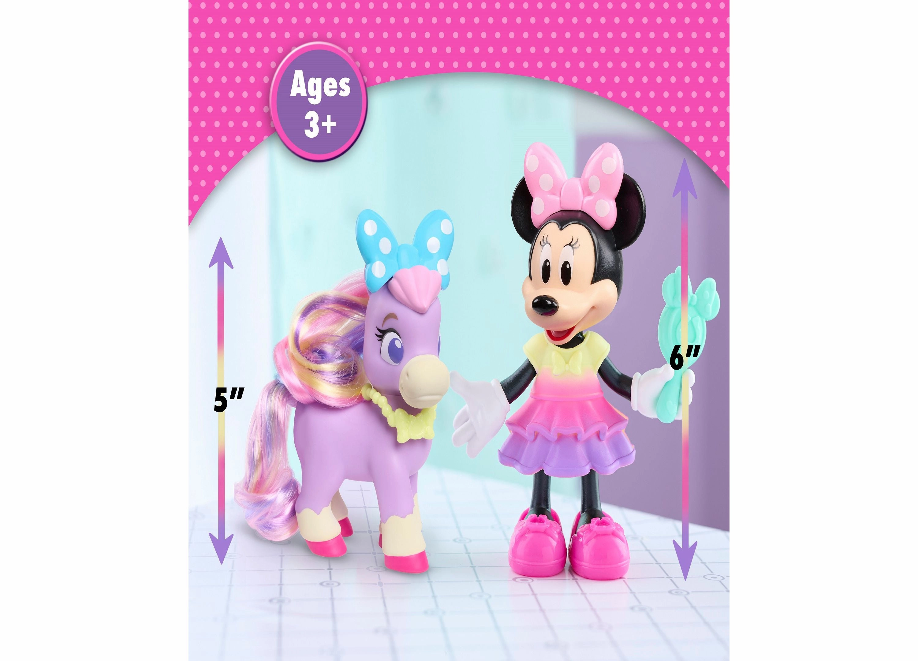 Disney Junior Minnie Mouse Groom Glam Pony Playset