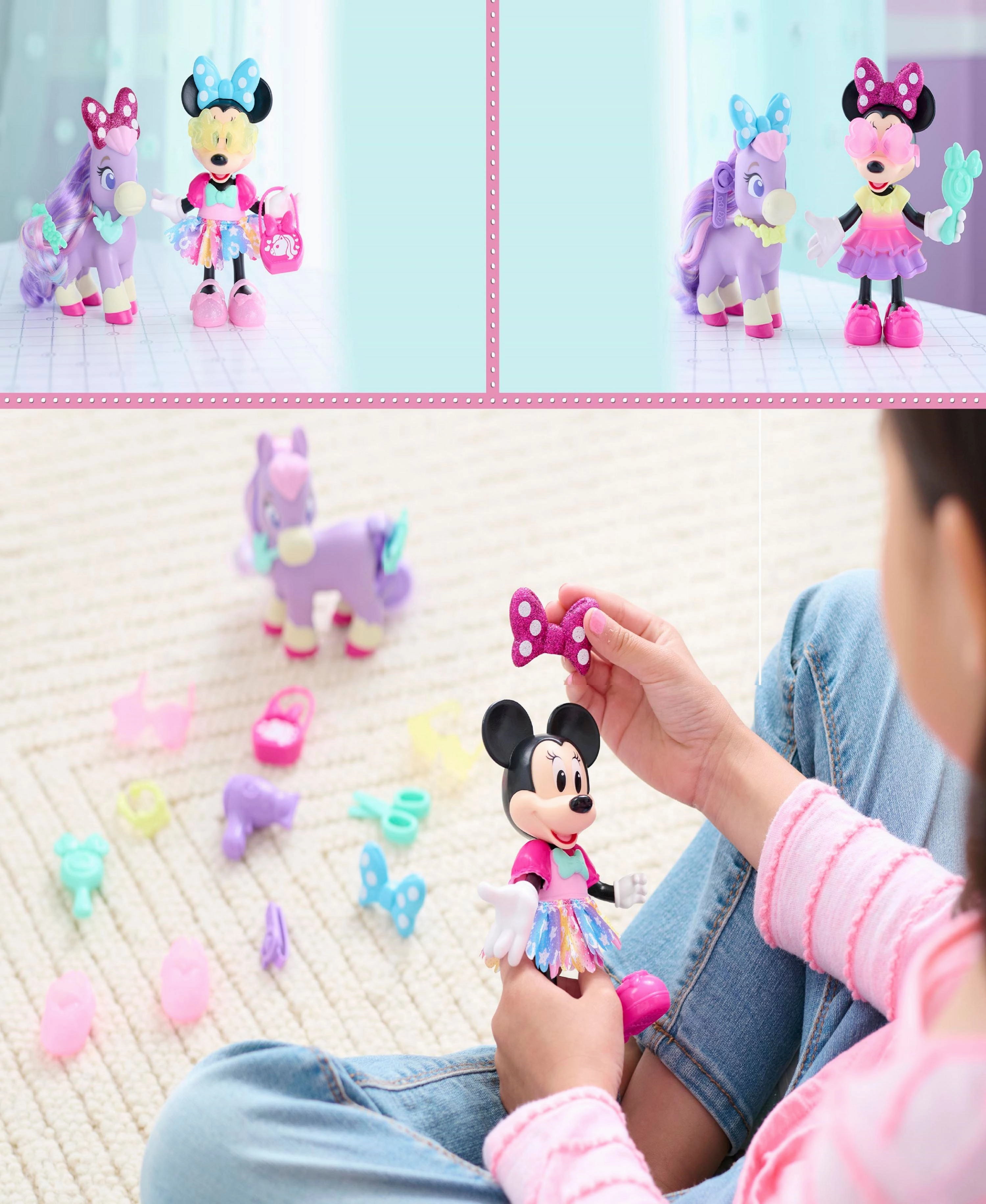 Disney Junior Minnie Mouse Groom Glam Pony Playset