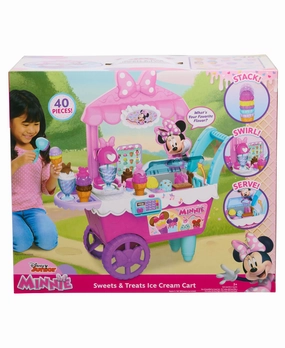 Disney Junior Minnie Mouse Sweets & Treats Rolling Ice Cream Cart Playset