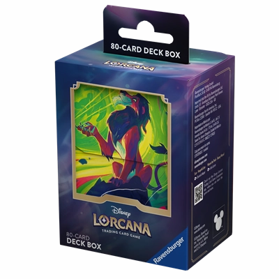 Disney Lorcana Series 6 Azurite Sea Deck Box: Scar - Vengeful Lion