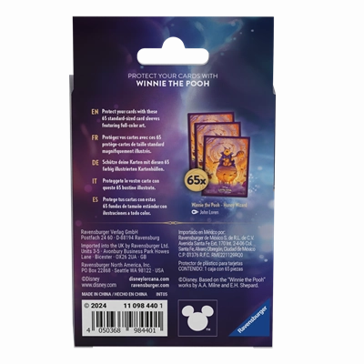 Disney Lorcana Series 6 Azurite Sea Sleeves: Winnie the Pooh - Hunny Wizard