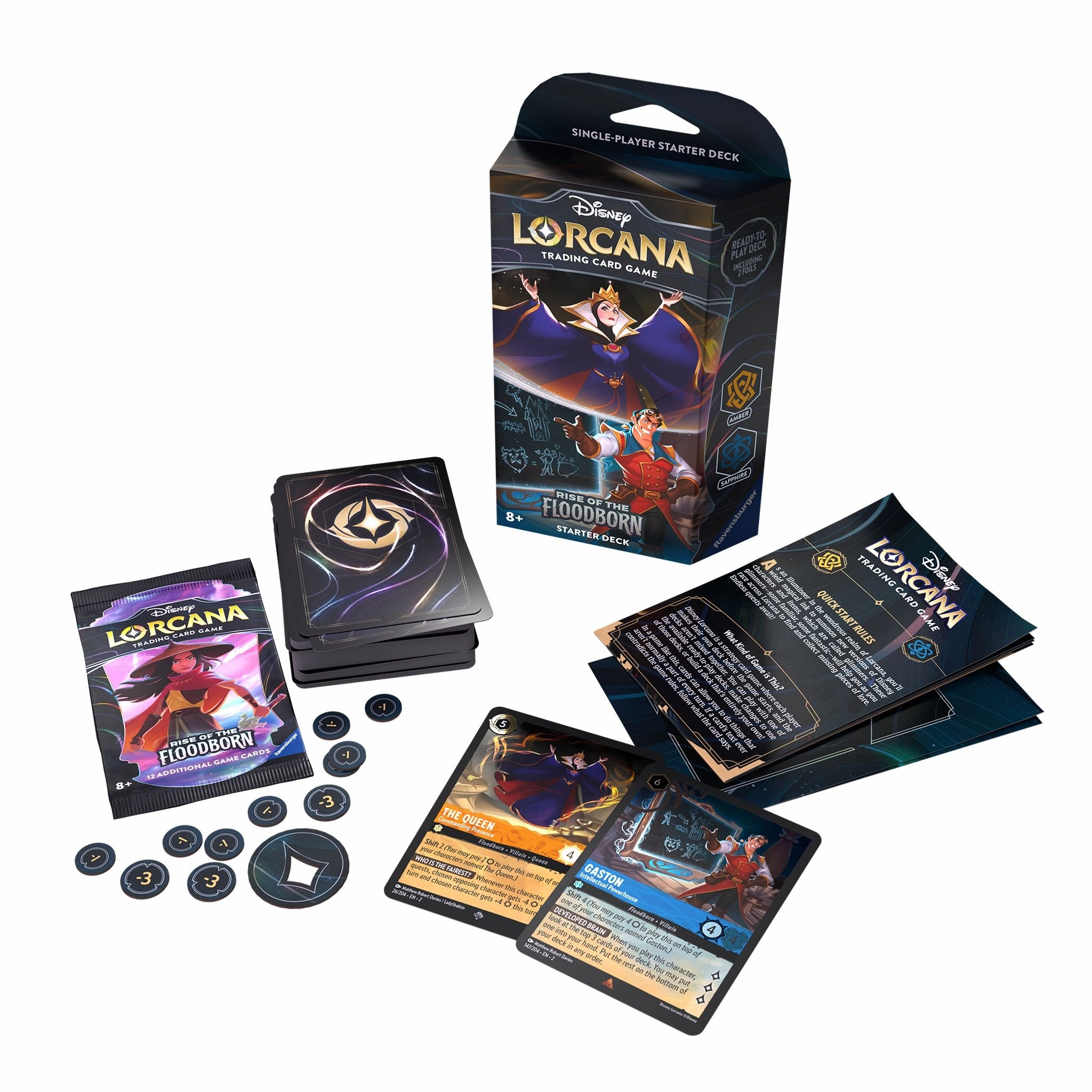 Disney Lorcana Tcg S2 Rise Of The Floodborn Starter Deck Assorted Styles