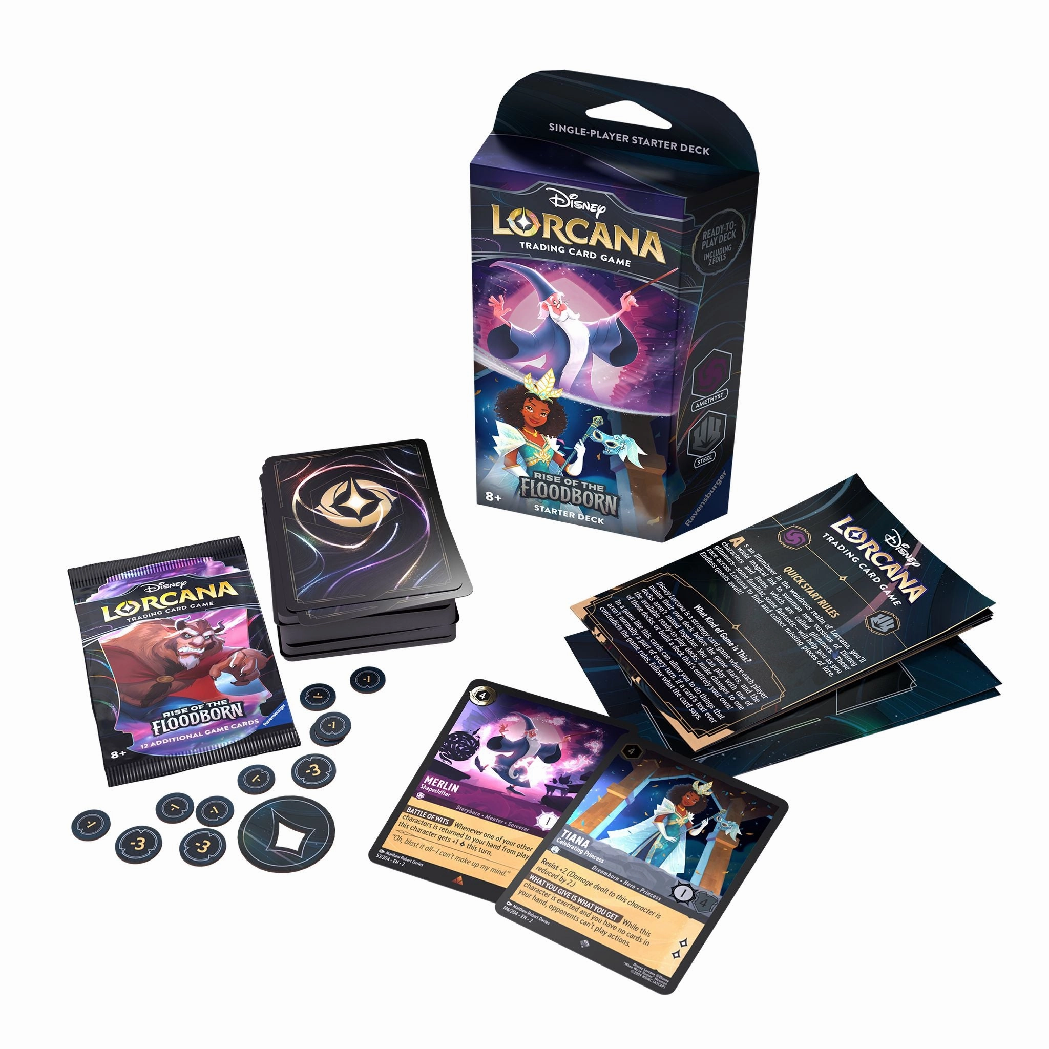 Disney Lorcana Tcg S2 Rise Of The Floodborn Starter Deck Assorted Styles