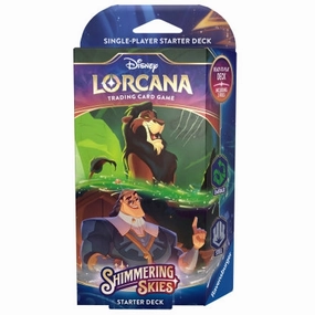 Disney Lorcana TCG S5 Shimmering Skies Starter Deck  Emerald & Steel