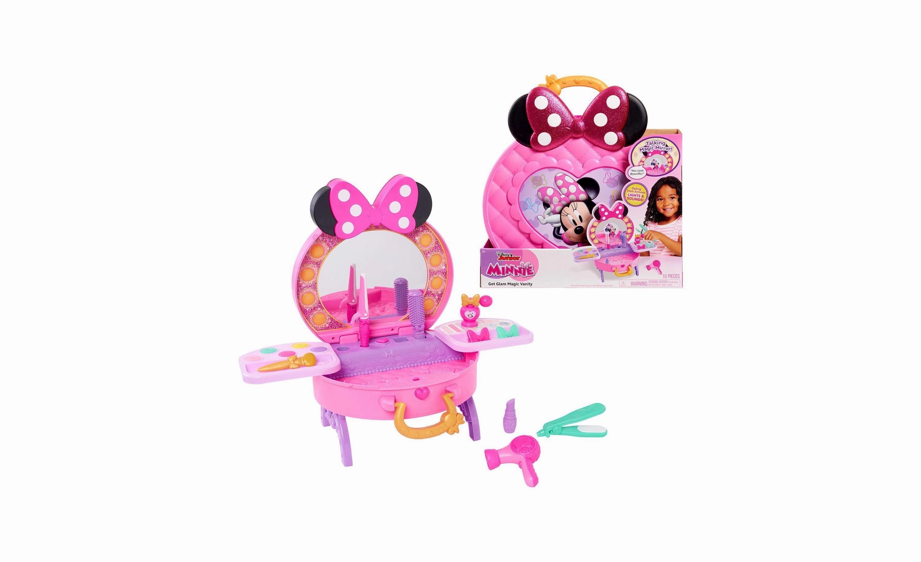 Disney Minnie Mouse Get Glam Magic Vanity Playset