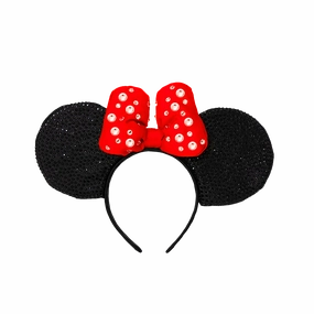 DISNEY MINNIE MOUSE PREMIUM RED SPARKLE EARS