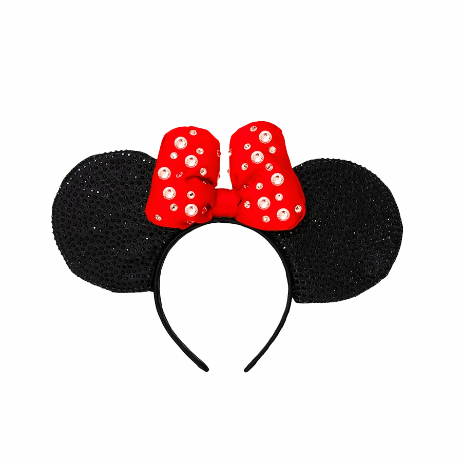 DISNEY MINNIE MOUSE PREMIUM RED SPARKLE EARS