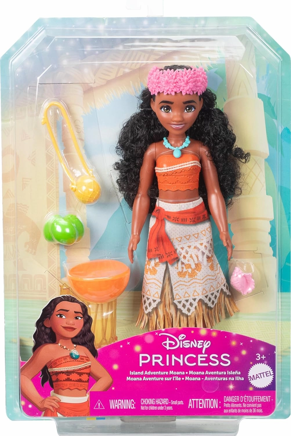 Disney Princess Moanas Magical Island Adventure Doll for Kids Ages 3 Years & Up
