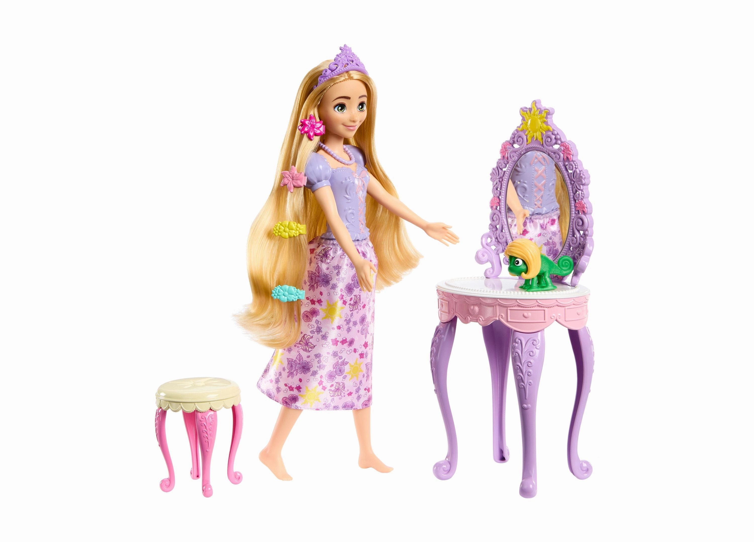 Disney Princess Rapunzel Doll with Vanity and Accessories