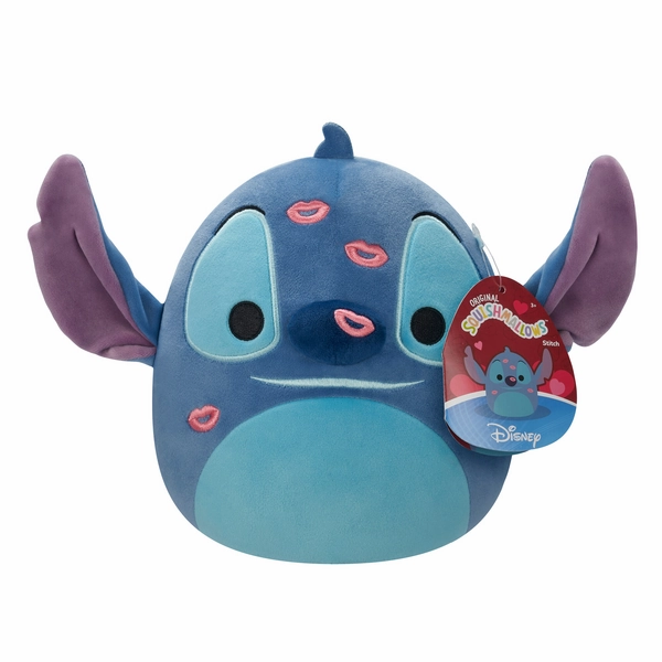 Disney Squishmallows Valentines 8 Inch Plush - Stitch with Kisses