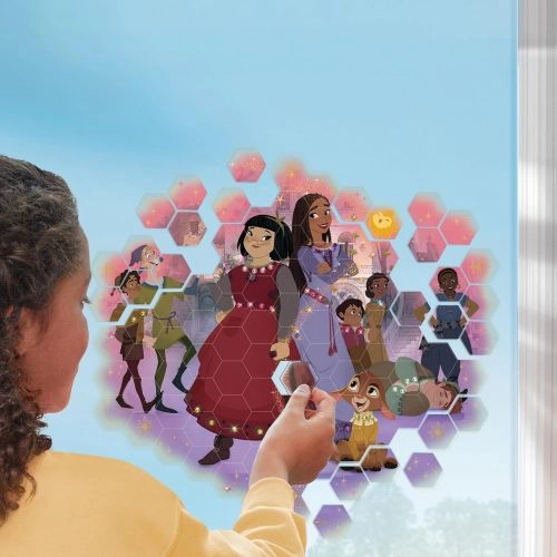 Disney Wish Window Clings 113-Piece Storybook Set