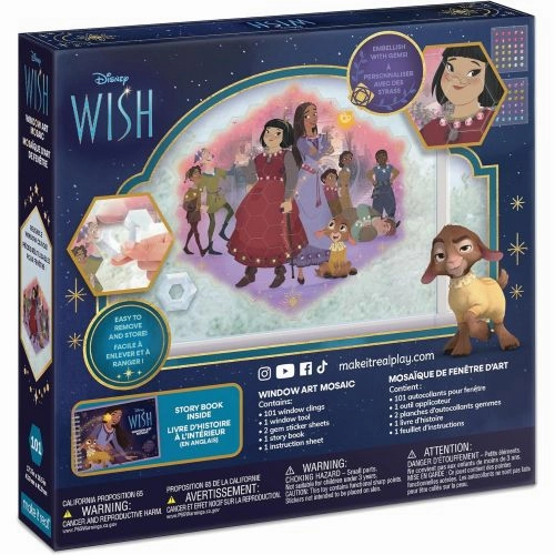 Disney Wish Window Clings 113-Piece Storybook Set