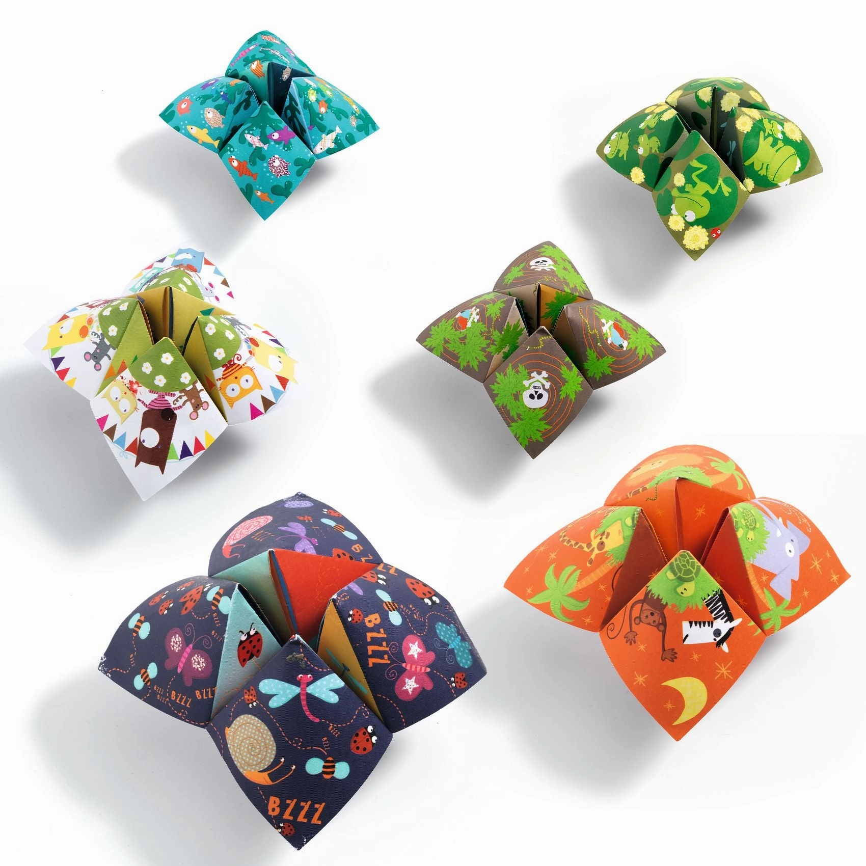 Djeco Make Your Own Animal Origami Fortune Tellers for Ages 6 and Up