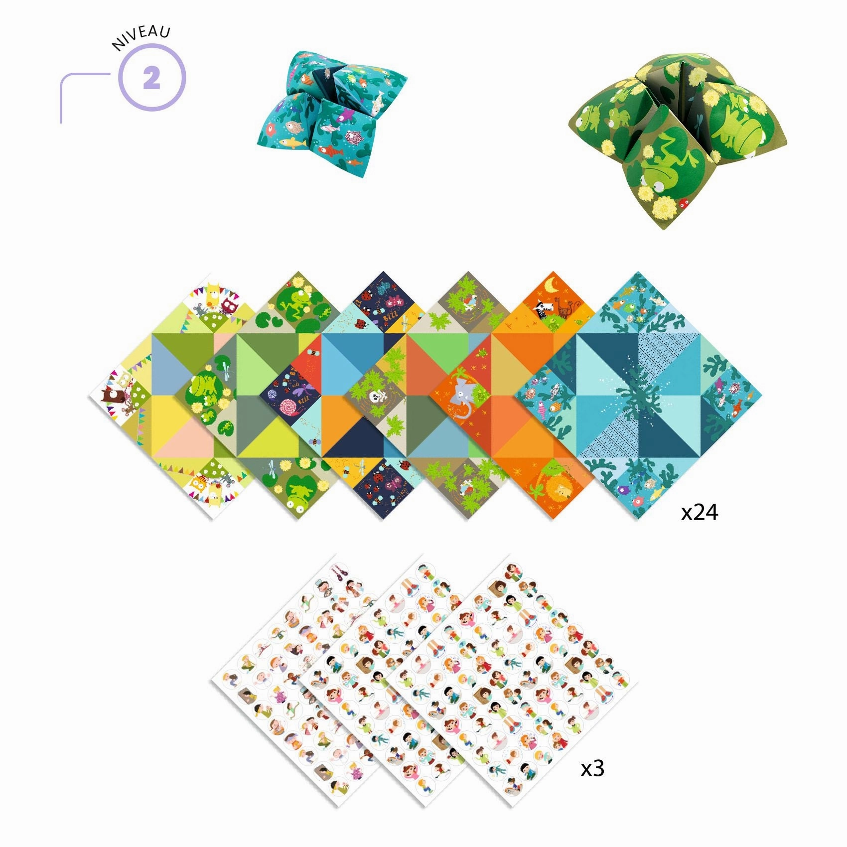 Djeco Make Your Own Animal Origami Fortune Tellers for Ages 6 and Up