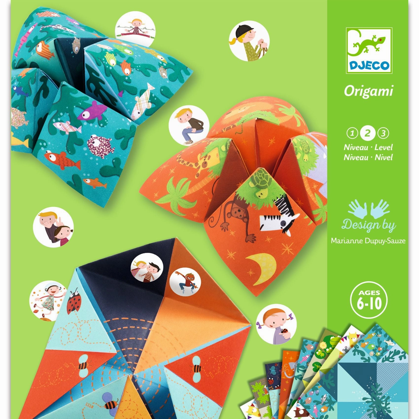 Djeco Make Your Own Animal Origami Fortune Tellers for Ages 6 and Up