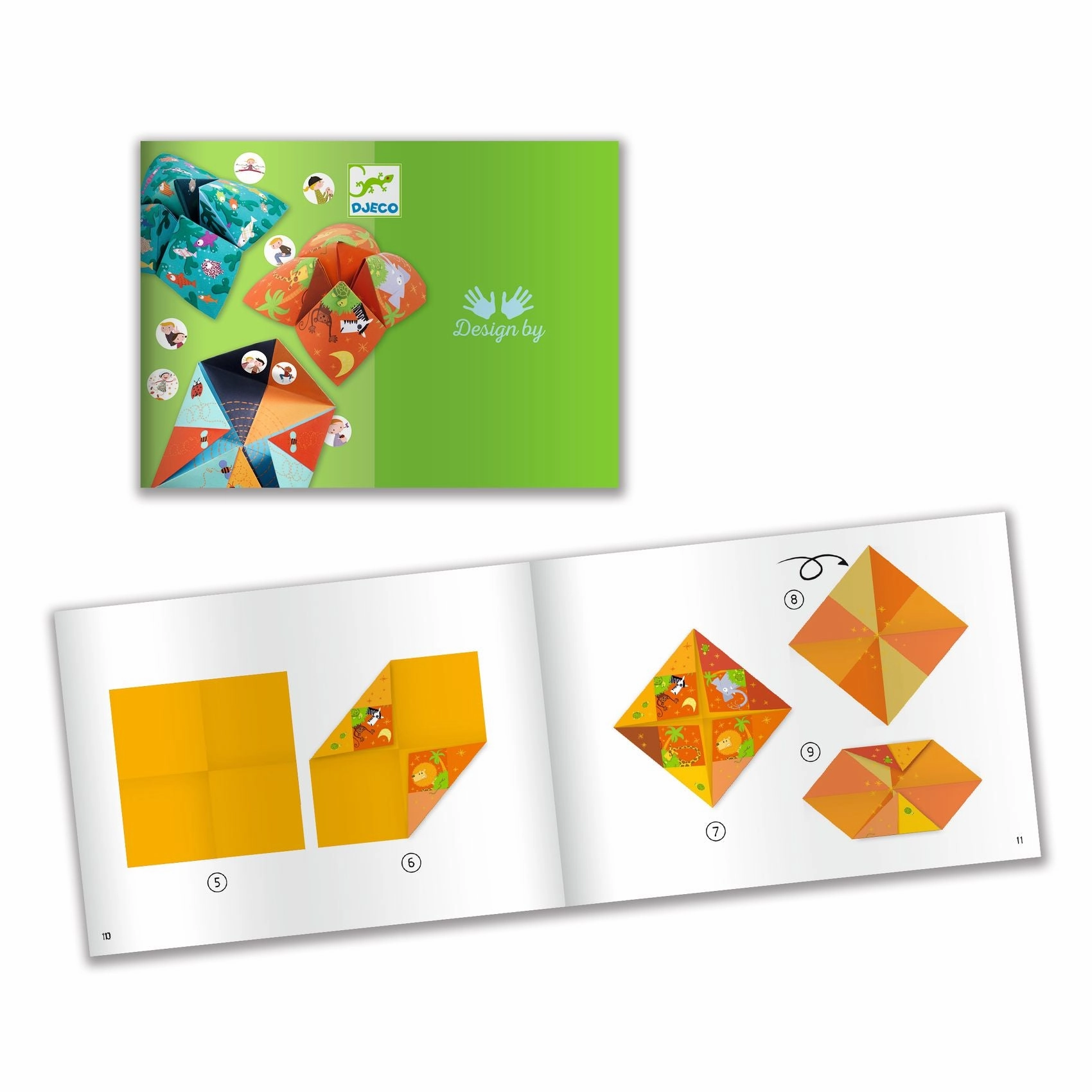 Djeco Make Your Own Animal Origami Fortune Tellers for Ages 6 and Up