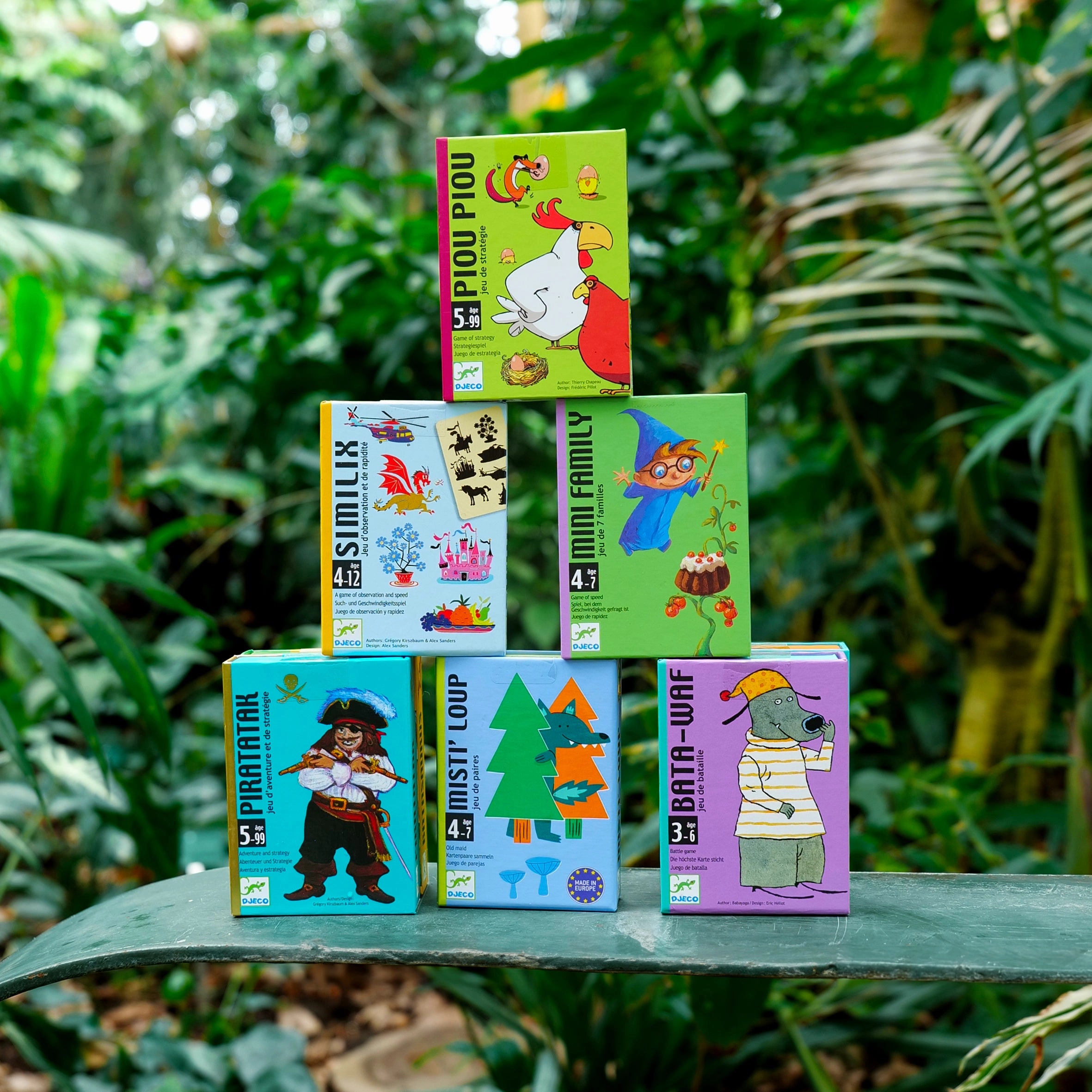 Djeco Piou Piou Strategy Playing Card Game for 2-5 Players Ages 5 & Up