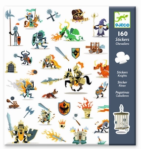 Djeco Stickers Knights 160 Piece