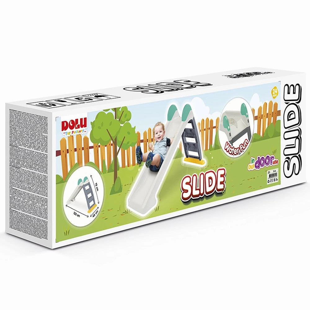 Dolu Adventure Tri-Color Play Slide - Toddler Outdoor Fun
