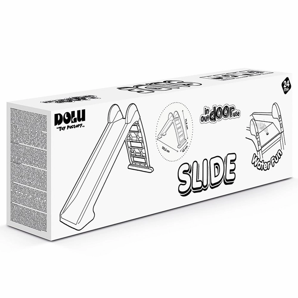 Dolu Adventure Tri-Color Play Slide - Toddler Outdoor Fun