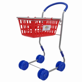 Dynamic 2-in-1 Red Shopping Cart - Imaginative Playset
