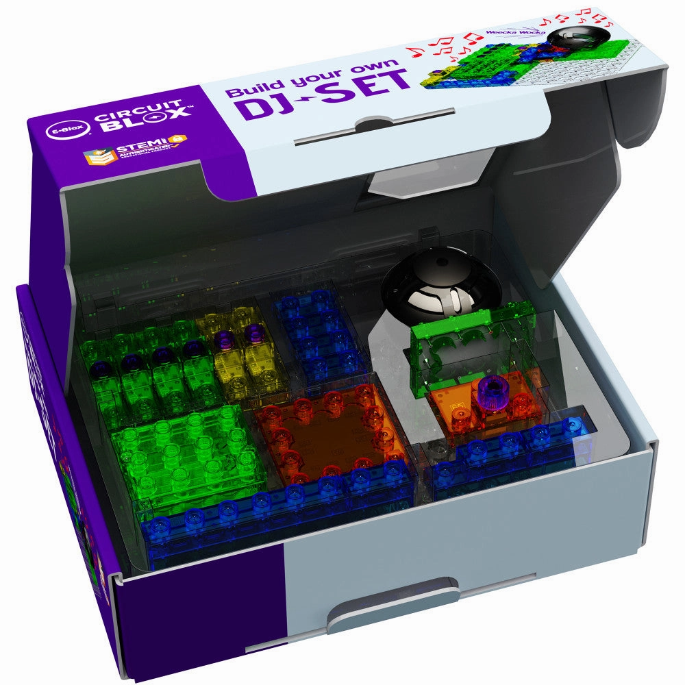 E-Blox Circuit Blox - Build Your Own DJ Set - Educational STEM Toy for Kids 8 
