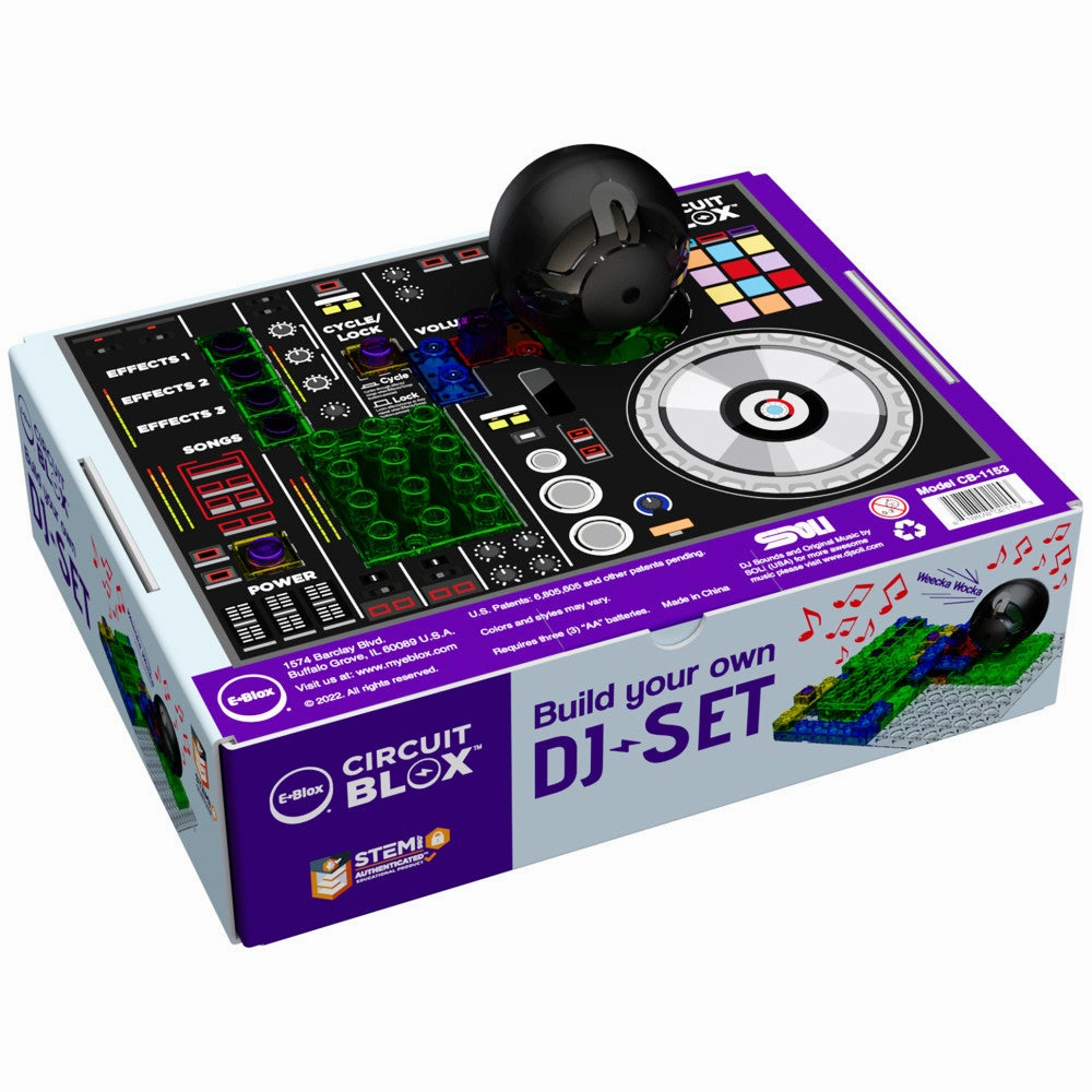 E-Blox Circuit Blox - Build Your Own DJ Set - Educational STEM Toy for Kids 8 