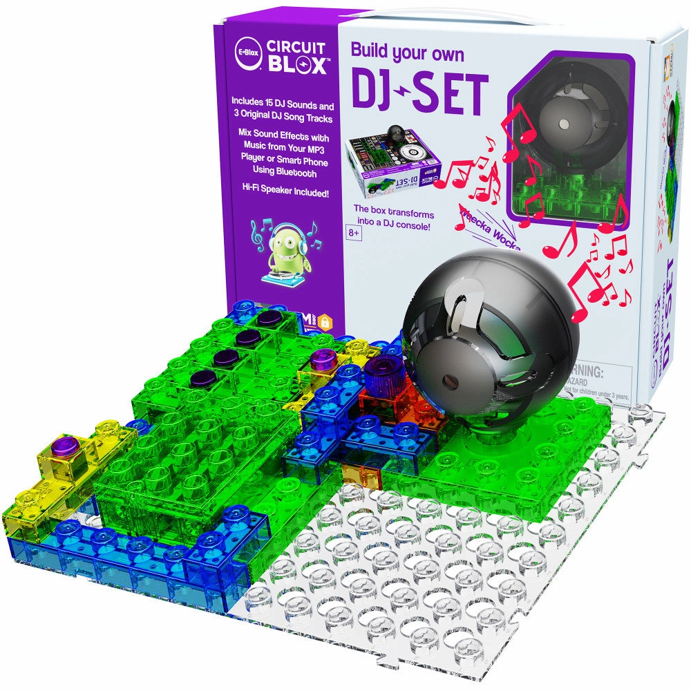 E-Blox Circuit Blox - Build Your Own DJ Set - Educational STEM Toy for Kids 8 