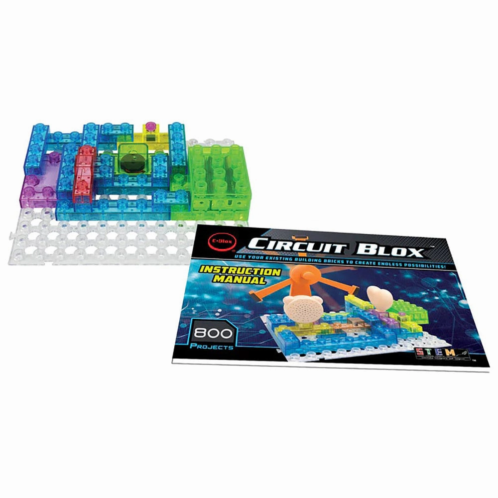 E-Blox Circuit Blox Magnetic Induction Spinner Super Circuit - STEM Toy, 800 Projects, Ages 8 