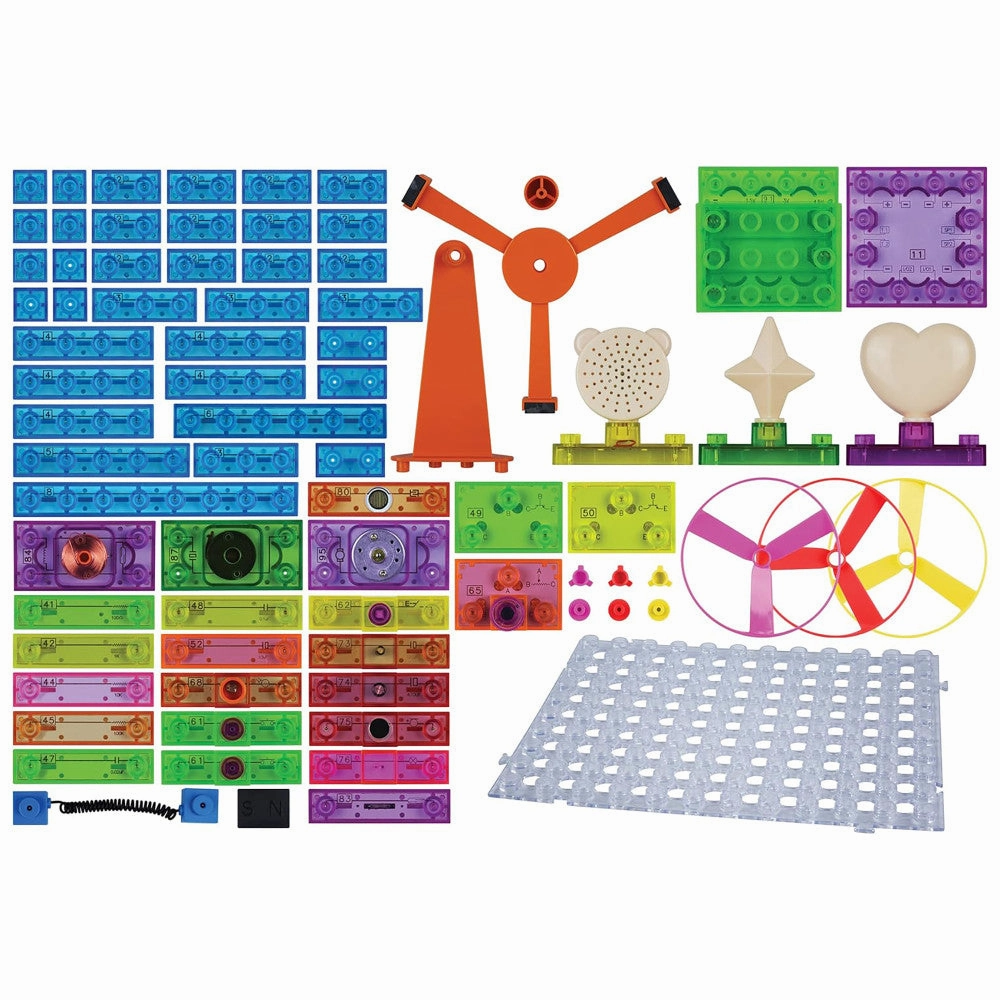 E-Blox Circuit Blox Magnetic Induction Spinner Super Circuit - STEM Toy, 800 Projects, Ages 8 